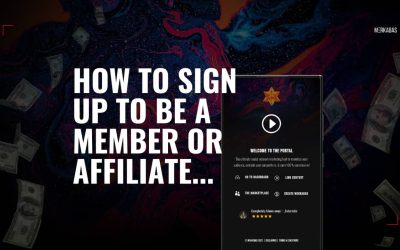 How to Sign up to be a Member or an Affiliate on Merkabas…